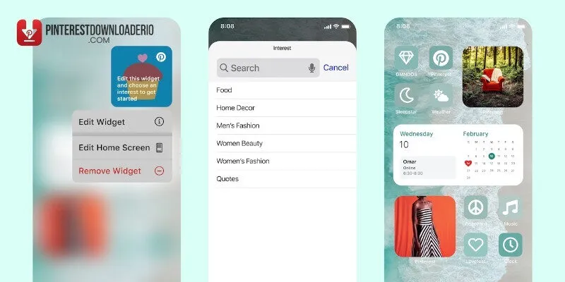 Hướng dẫn thay đổi thiết lập widget Pinterest